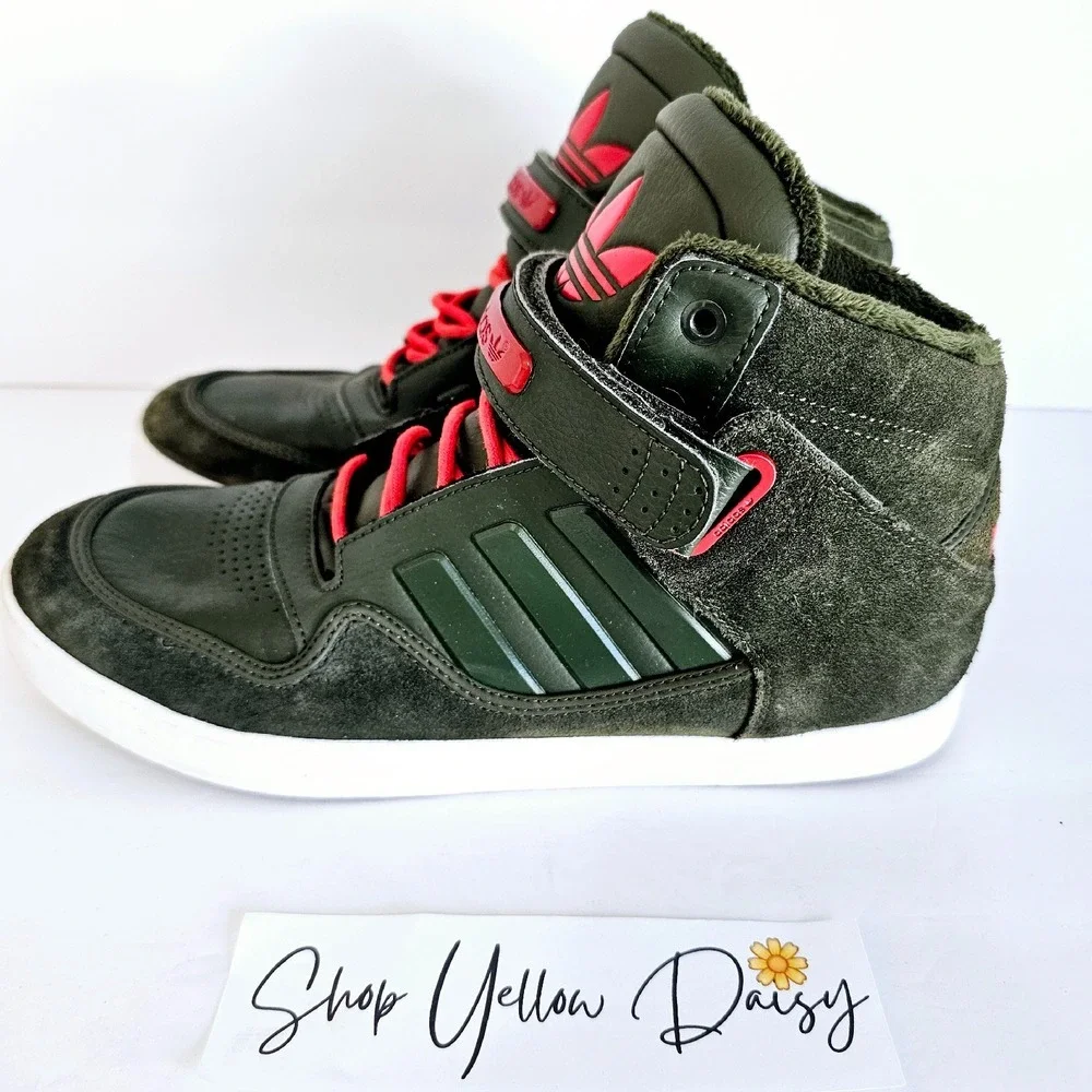 Adidas‎ Rare Winter Night Cargo High Top Sneakers Mens Olive Green Sz 10 Sh402.3